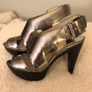 Michael Kors metallic sandal pumps size 6.5